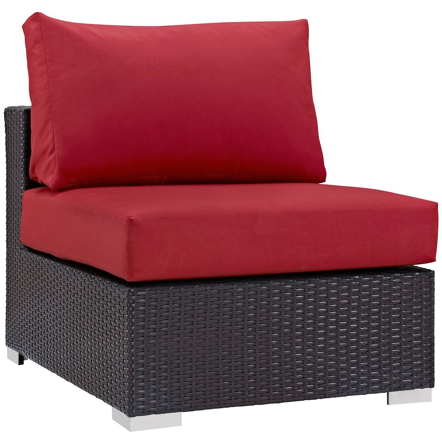 Modway Outlet Convene 8 Piece Outdoor Patio Sectional Set by Modway  Outdoor Furniture Furniture Espresso Red - EEI-2204-EXP-RED-SET