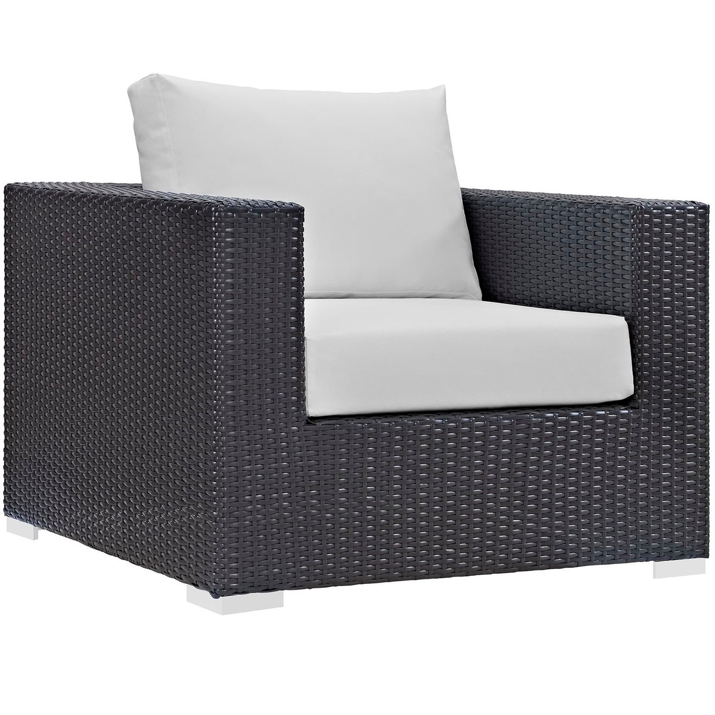 Modway - Convene 9 Piece Outdoor Patio Sectional Set by Modway  Outdoor Furniture Sofa Sectionals White - EEI-2208-EXP-WHI-SET