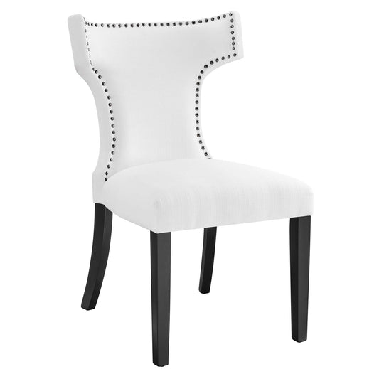 Modway - Curve Fabric Dining Chair by Modway  Bar and Dining Dining Chairs White - EEI-2221-WHI