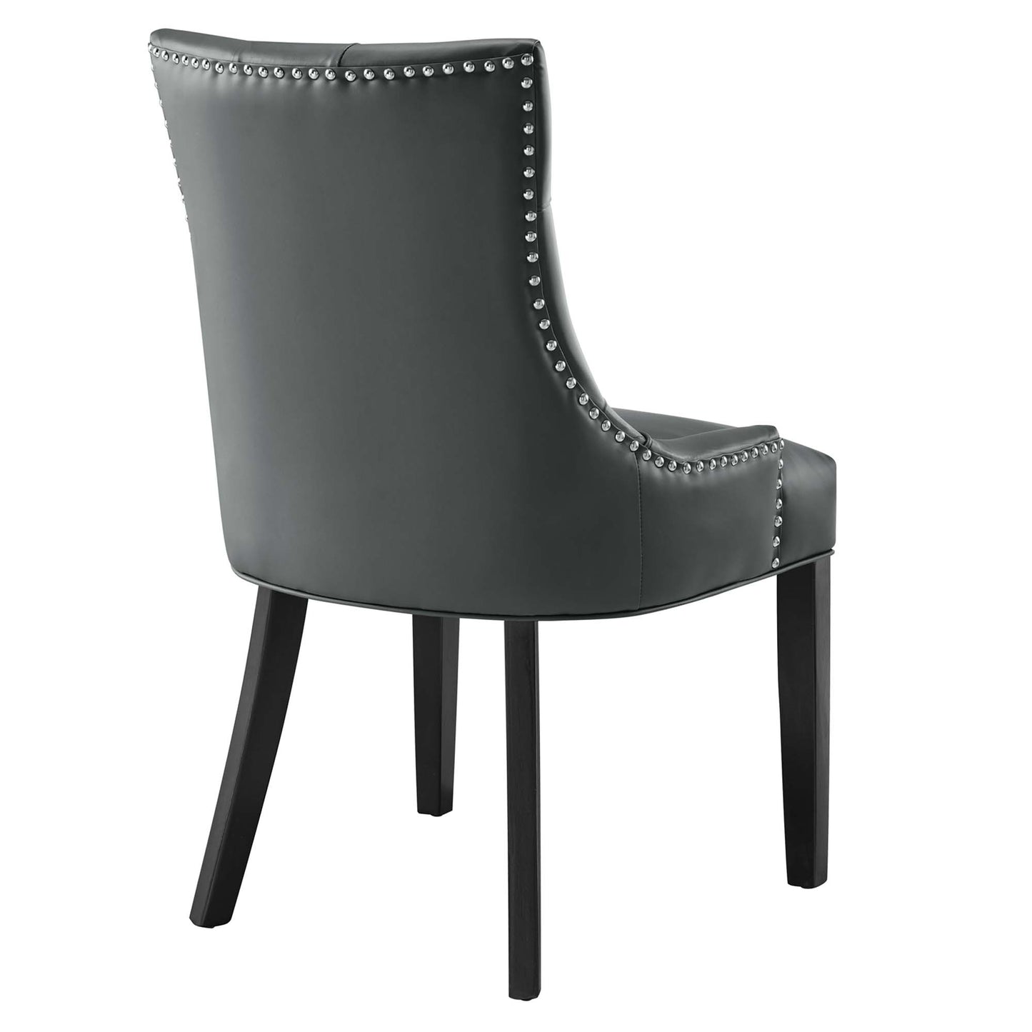 Modway - Regent Tufted Vegan Leather Dining Chair by Modway  Bar and Dining Dining Chairs Gray - EEI-2222-GRY