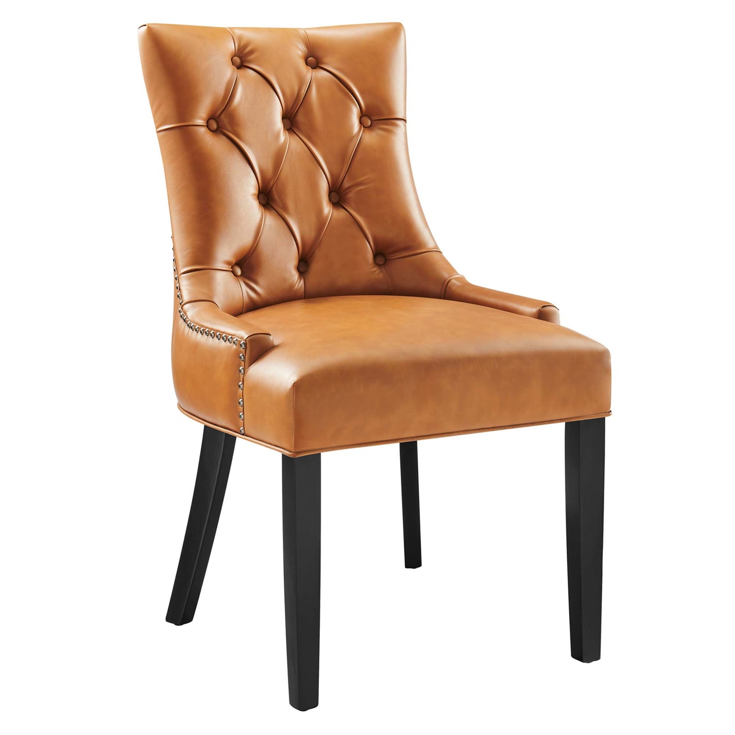 Modway - Regent Tufted Vegan Leather Dining Chair by Modway  Bar and Dining Dining Chairs Brown - EEI-2222-TAN