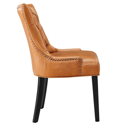 Modway - Regent Tufted Vegan Leather Dining Chair by Modway  Bar and Dining Dining Chairs Brown - EEI-2222-TAN