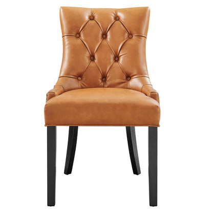 Modway - Regent Tufted Vegan Leather Dining Chair by Modway  Bar and Dining Dining Chairs Brown - EEI-2222-TAN