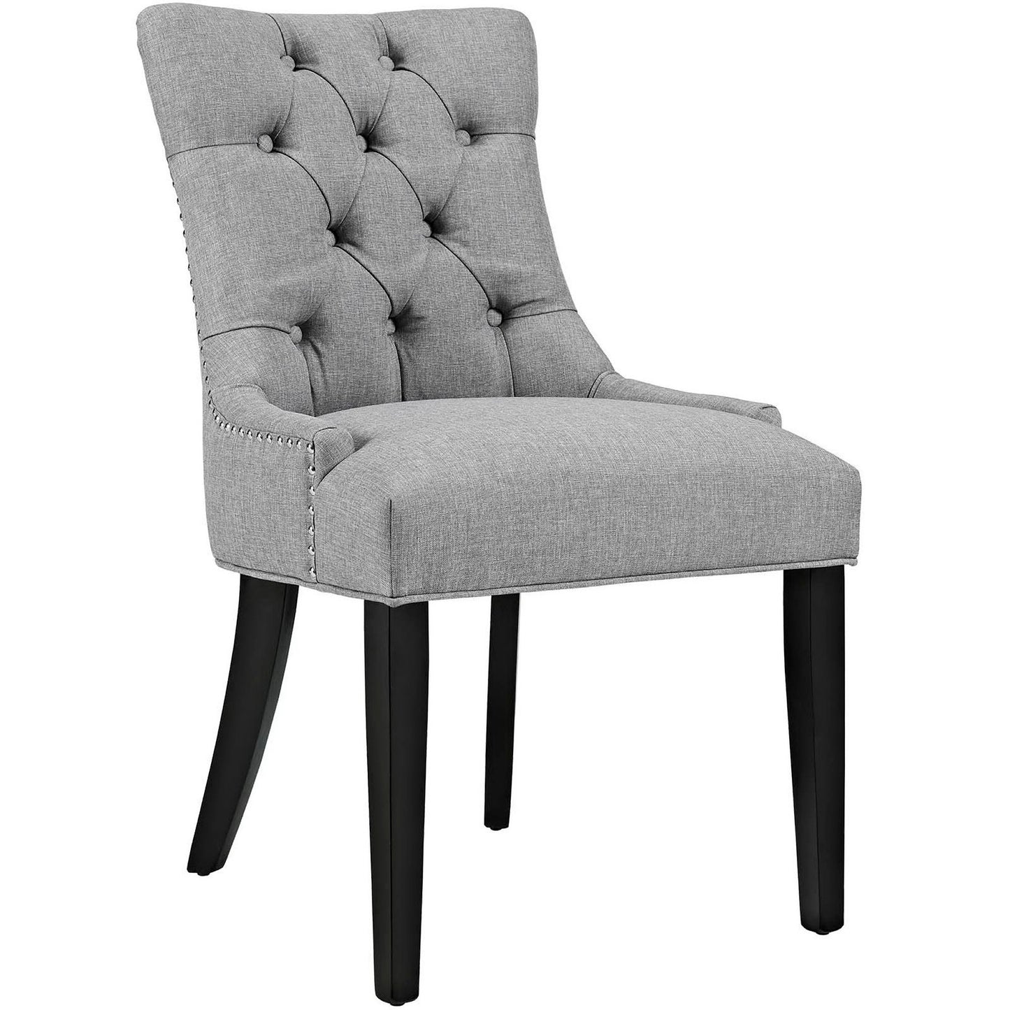 Modway - Regent Tufted Fabric Dining Chair by Modway  Bar and Dining Dining Chairs Gray - EEI-2223-LGR