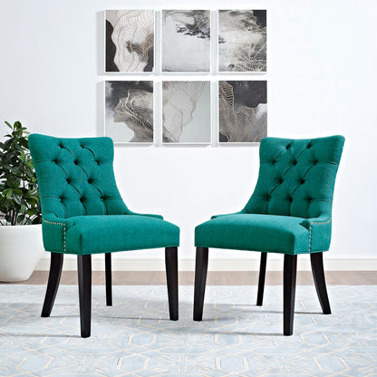 Modway - Regent Tufted Fabric Dining Chair by Modway  Bar and Dining Dining Chairs Blue - EEI-2223-TEA