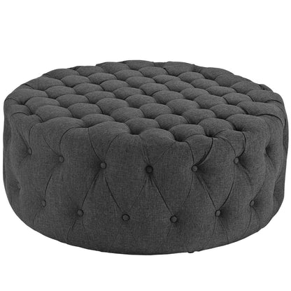 Modway - Amour Upholstered Fabric Ottoman by Modway  Living Room Sofas and Armchairs Gray - EEI-2225-GRY