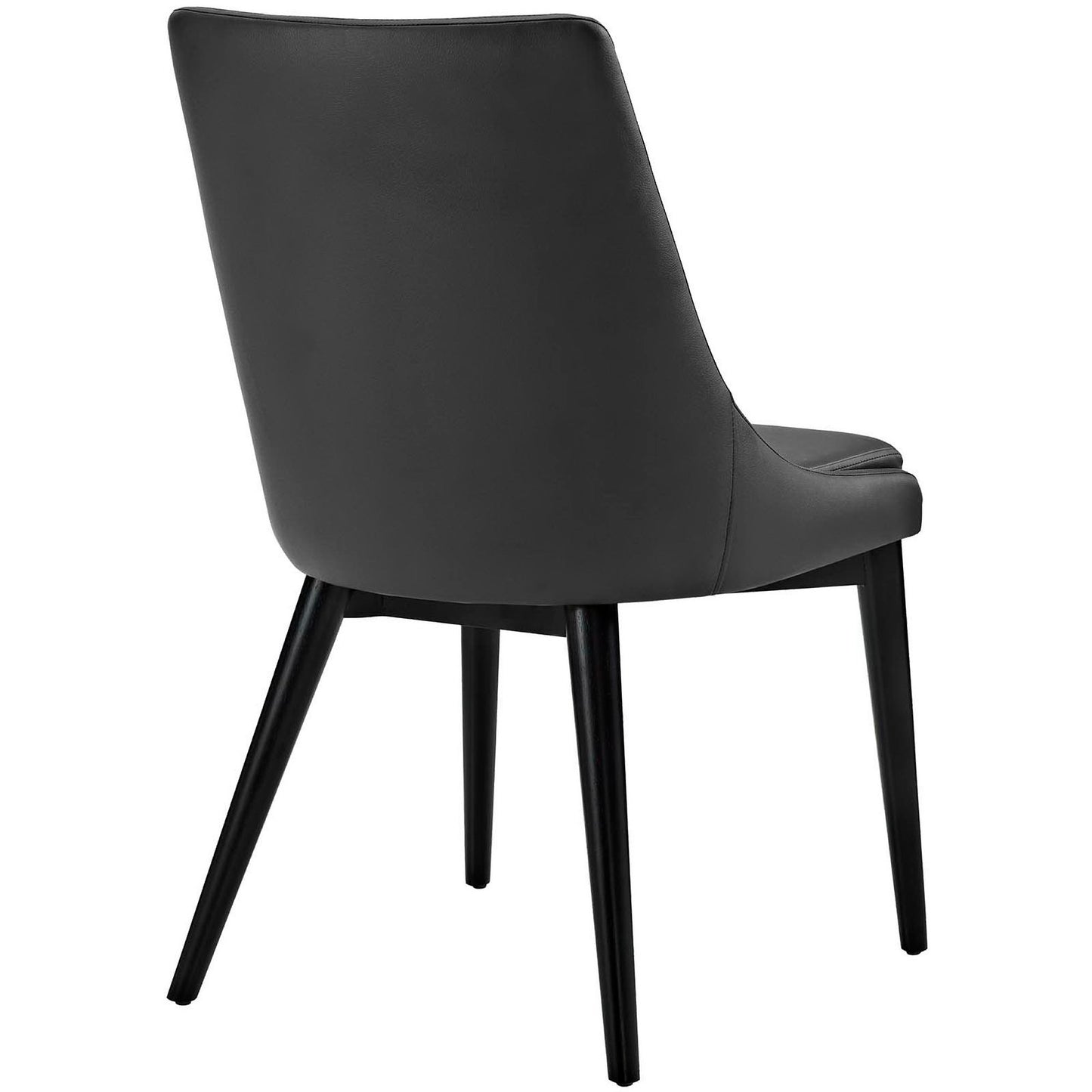 Modway - Viscount Vegan Leather Dining Chair by Modway  Bar and Dining Dining Chairs Black - EEI-2226-BLK