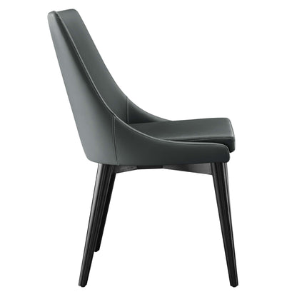 Modway - Viscount Vegan Leather Dining Chair by Modway  Bar and Dining Dining Chairs Gray - EEI-2226-GRY
