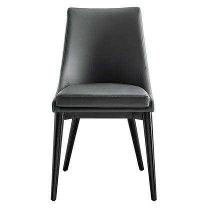 Modway - Viscount Vegan Leather Dining Chair by Modway  Bar and Dining Dining Chairs Gray - EEI-2226-GRY