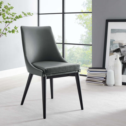 Modway - Viscount Vegan Leather Dining Chair by Modway  Bar and Dining Dining Chairs Gray - EEI-2226-GRY
