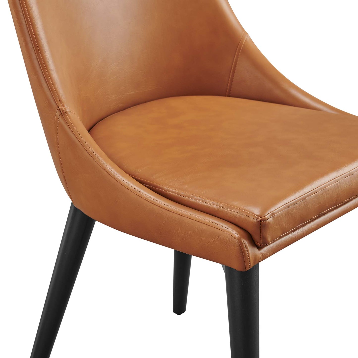 Modway - Viscount Vegan Leather Dining Chair by Modway  Bar and Dining Dining Chairs Brown - EEI-2226-TAN