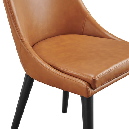 Modway - Viscount Vegan Leather Dining Chair by Modway  Bar and Dining Dining Chairs Brown - EEI-2226-TAN