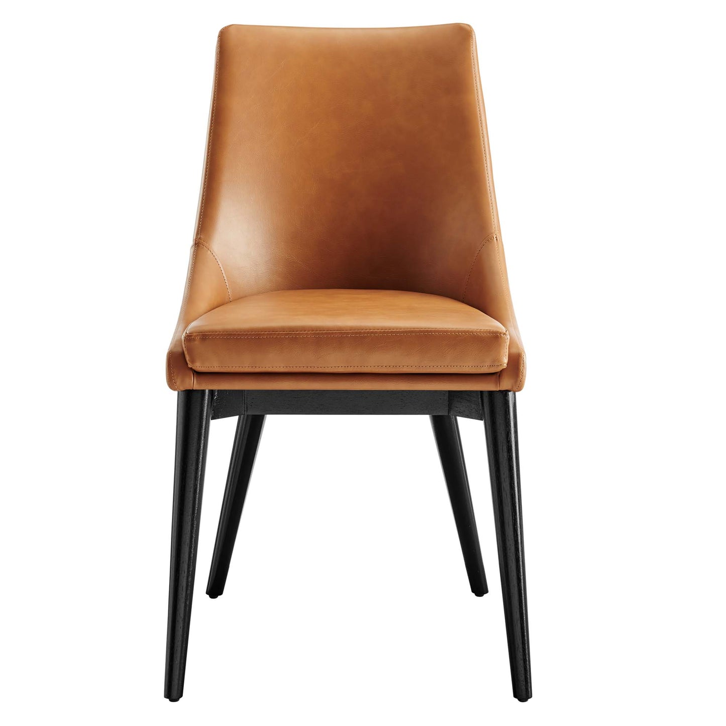 Modway - Viscount Vegan Leather Dining Chair by Modway  Bar and Dining Dining Chairs Brown - EEI-2226-TAN