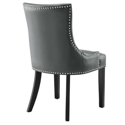 Modway - Marquis Vegan Leather Dining Chair by Modway  Bar and Dining Dining Chairs Gray - EEI-2228-GRY