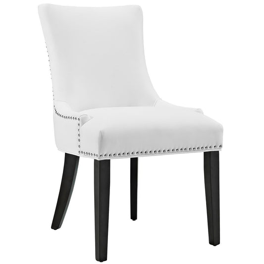Modway - Marquis Vegan Leather Dining Chair by Modway  Bar and Dining Dining Chairs White - EEI-2228-WHI