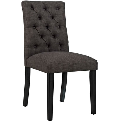 Modway Outlet Duchess Button Tufted Fabric Dining Chair by Modway  Bar and Dining Furniture Brown - EEI-2231-BRN