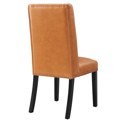 Modway - Baron Vegan Leather Dining Chair by Modway  Bar and Dining Dining Chairs Brown - EEI-2232-TAN