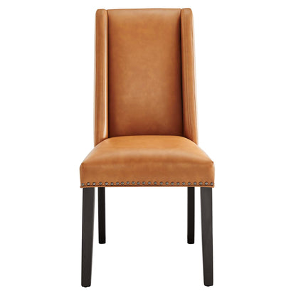 Modway - Baron Vegan Leather Dining Chair by Modway  Bar and Dining Dining Chairs Brown - EEI-2232-TAN