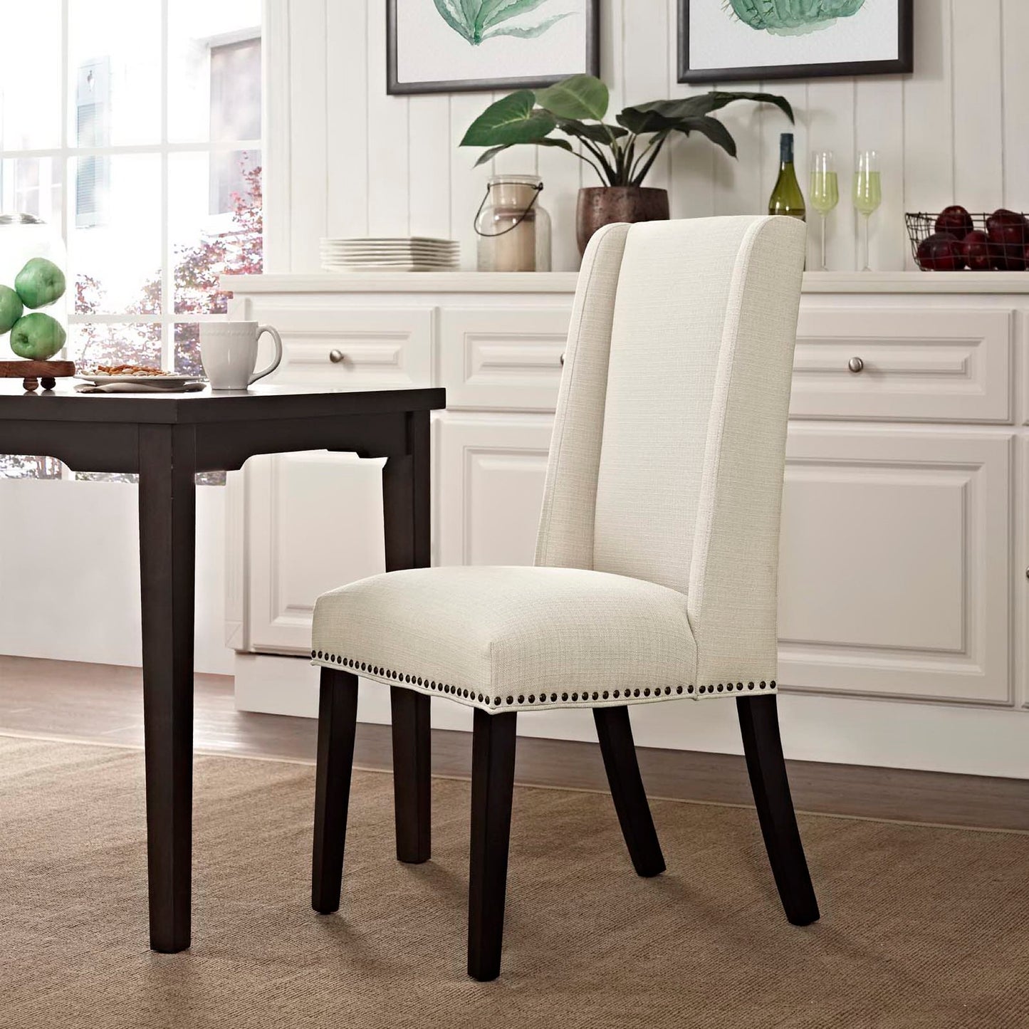 Modway - Baron Fabric Dining Chair by Modway  Bar and Dining Dining Chairs Brown - EEI-2233-BEI