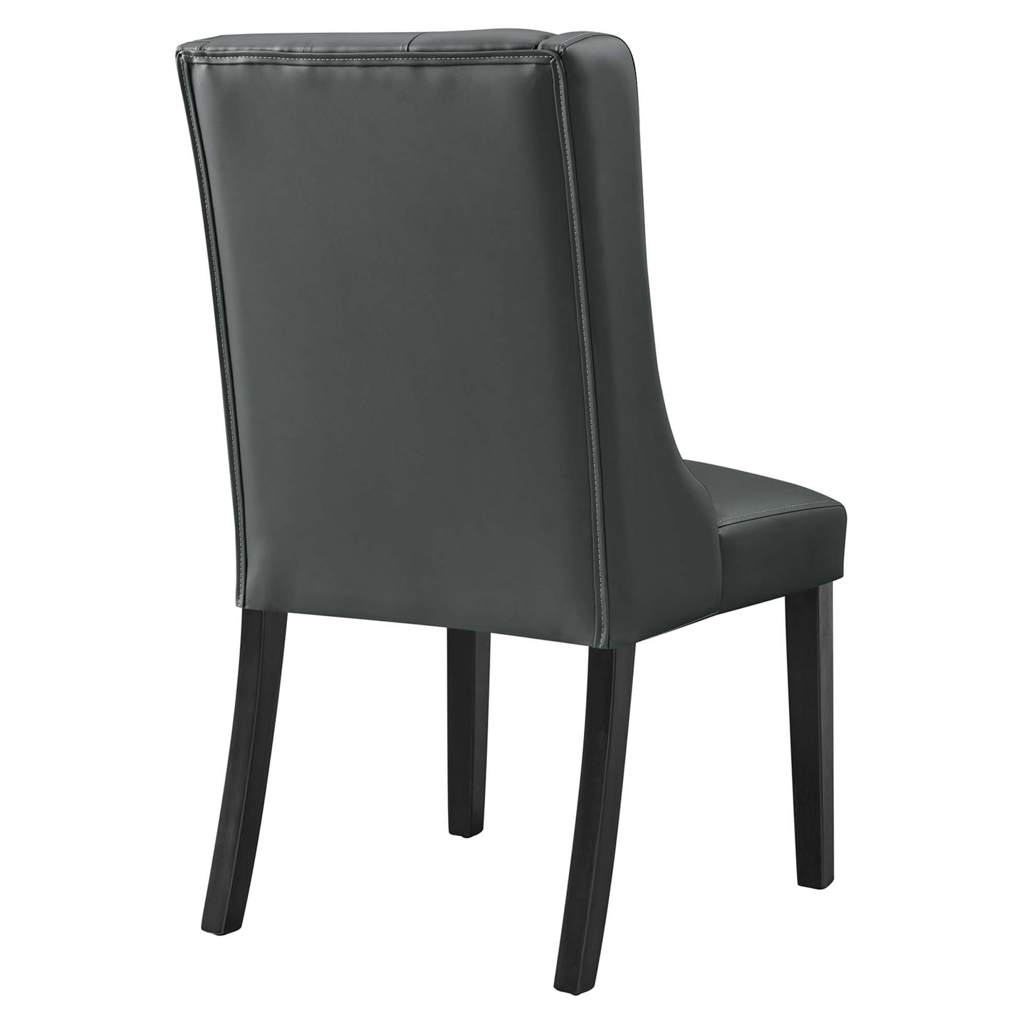 Modway - Baronet Button Tufted Vegan Leather Dining Chair by Modway  Bar and Dining Dining Chairs Gray - EEI-2234-GRY