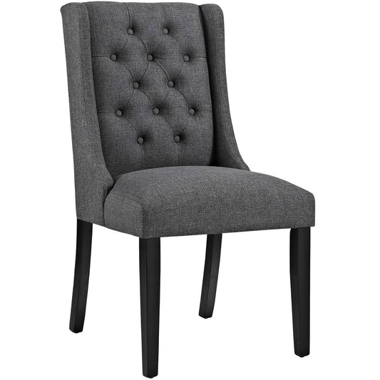 Modway - Baronet Button Tufted Fabric Dining Chair by Modway  Bar and Dining Dining Chairs Gray - EEI-2235-GRY