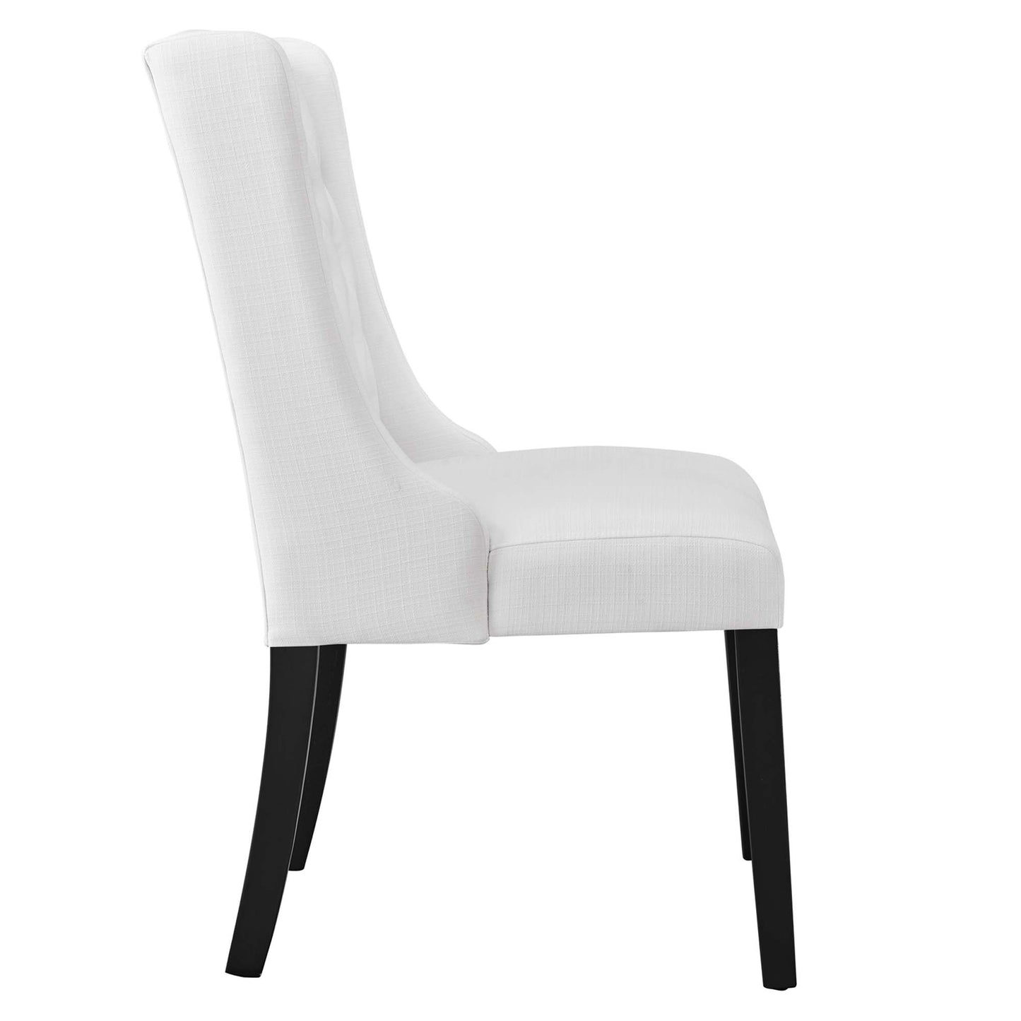 Modway - Baronet Button Tufted Fabric Dining Chair by Modway  Bar and Dining Dining Chairs White - EEI-2235-WHI