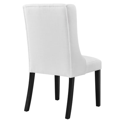 Modway - Baronet Button Tufted Fabric Dining Chair by Modway  Bar and Dining Dining Chairs White - EEI-2235-WHI