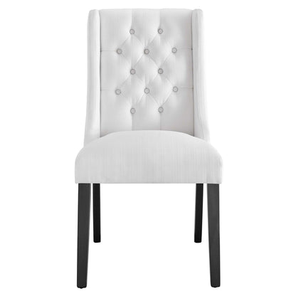 Modway - Baronet Button Tufted Fabric Dining Chair by Modway  Bar and Dining Dining Chairs White - EEI-2235-WHI