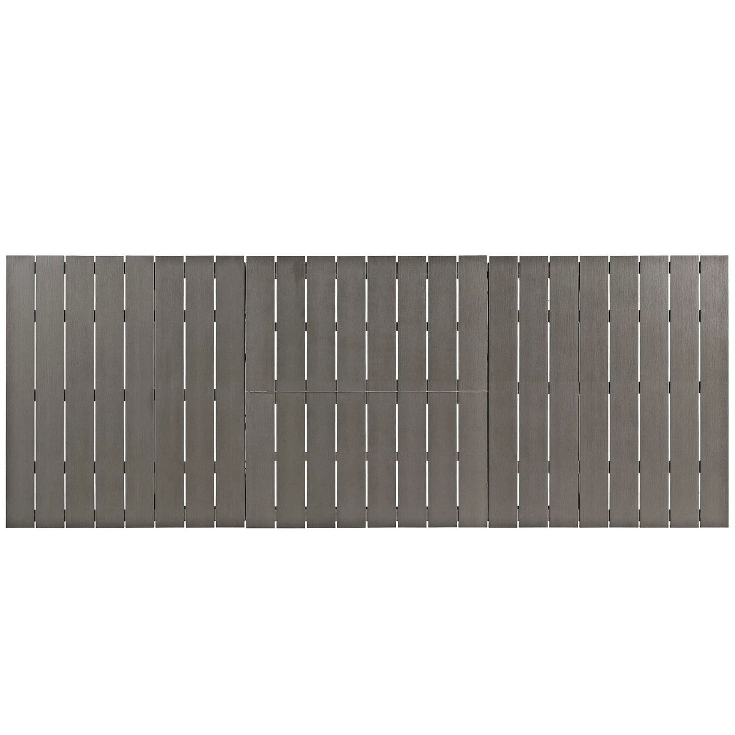 Modway Outlet Shore Outdoor Patio Aluminum Dining Table by Modway  Outdoor Furniture Furniture Silver Gray - EEI-2257-SLV-GRY