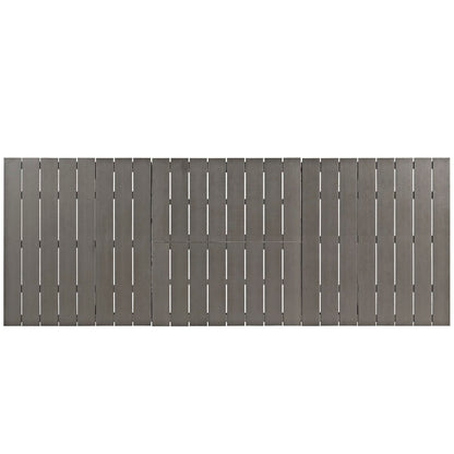 Modway Outlet Shore Outdoor Patio Aluminum Dining Table by Modway  Outdoor Furniture Furniture Silver Gray - EEI-2257-SLV-GRY