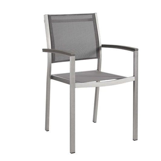 Modway Outlet Shore Outdoor Patio Aluminum Dining Chair by Modway  Outdoor Furniture Furniture Silver Gray - EEI-2272-SLV-GRY