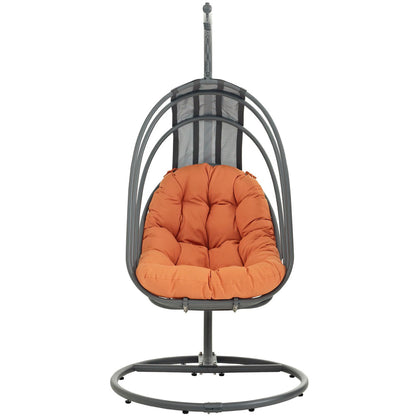 Modway - Whisk Outdoor Patio Swing Chair Without Stand by Modway  Outdoor Furniture Daybeds and Lounges Orange - EEI-2656-ORA-SET