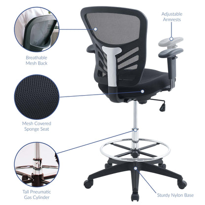 Modway - Articulate Drafting Chair by Modway  Office Furniture Office Chairs Black - EEI-2289-BLK