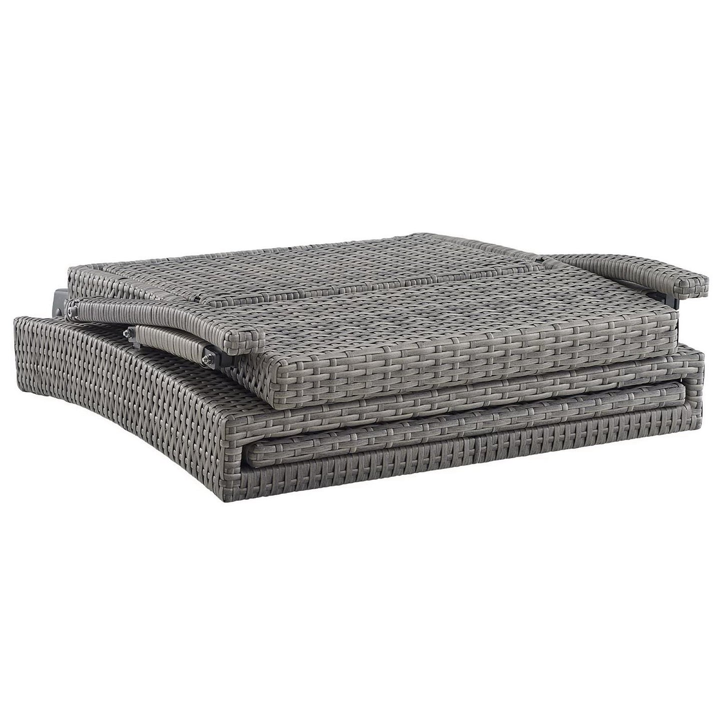 Modway Outlet Envisage Chaise Outdoor Patio Wicker Rattan Lounge Chair by Modway  Outdoor Furniture Furniture Light Gray Beige - EEI-2301-LGR-BEI