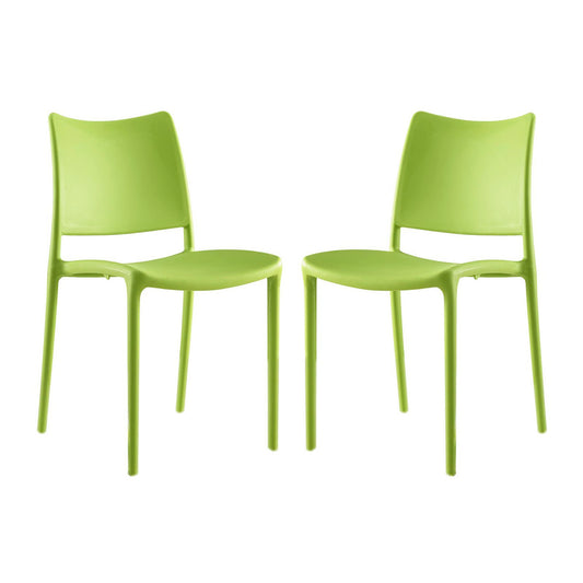Modway - Hipster Dining Side Chair Set of 2 by Modway  Bar and Dining Dining Chairs Green - EEI-2424-GRN-SET