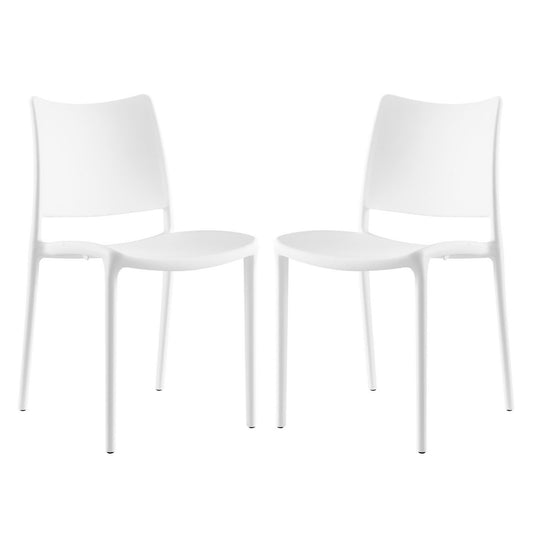 Modway - Hipster Dining Side Chair Set of 2 by Modway  Bar and Dining Dining Chairs White - EEI-2424-WHI-SET