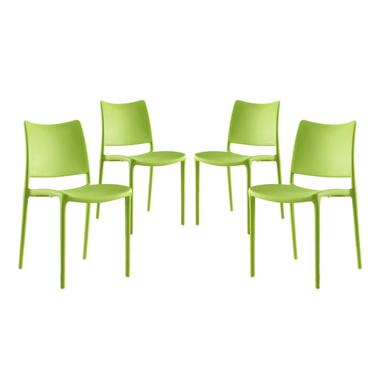 Modway - Hipster Dining Side Chair Set of 4 by Modway  Bar and Dining Dining Chairs Green - EEI-2425-GRN-SET