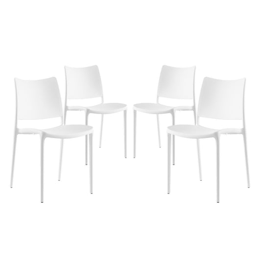 Modway - Hipster Dining Side Chair Set of 4 by Modway  Bar and Dining Dining Chairs White - EEI-2425-WHI-SET