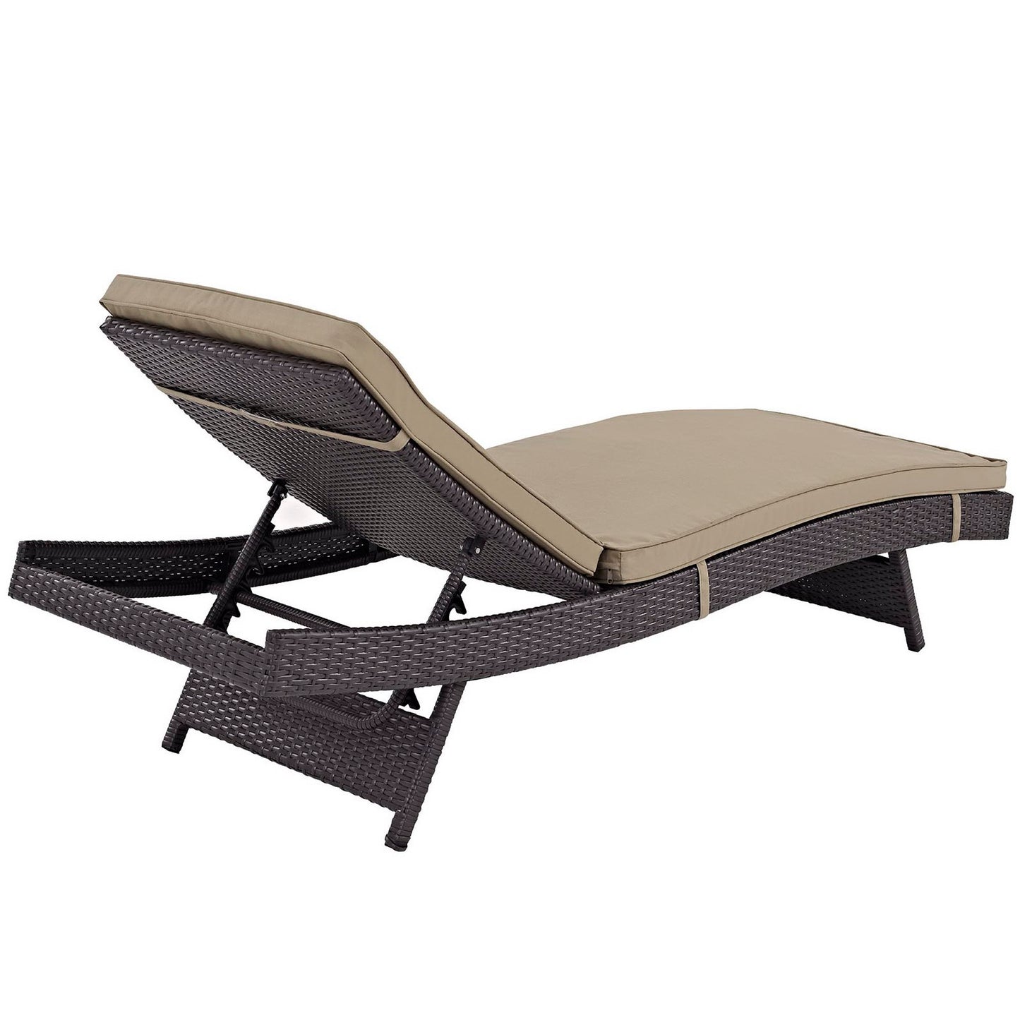 Modway Outlet Convene Outdoor Patio Chaise Set of 4 by Modway  Outdoor Furniture Furniture Espresso Mocha - EEI-2429-EXP-MOC-SET