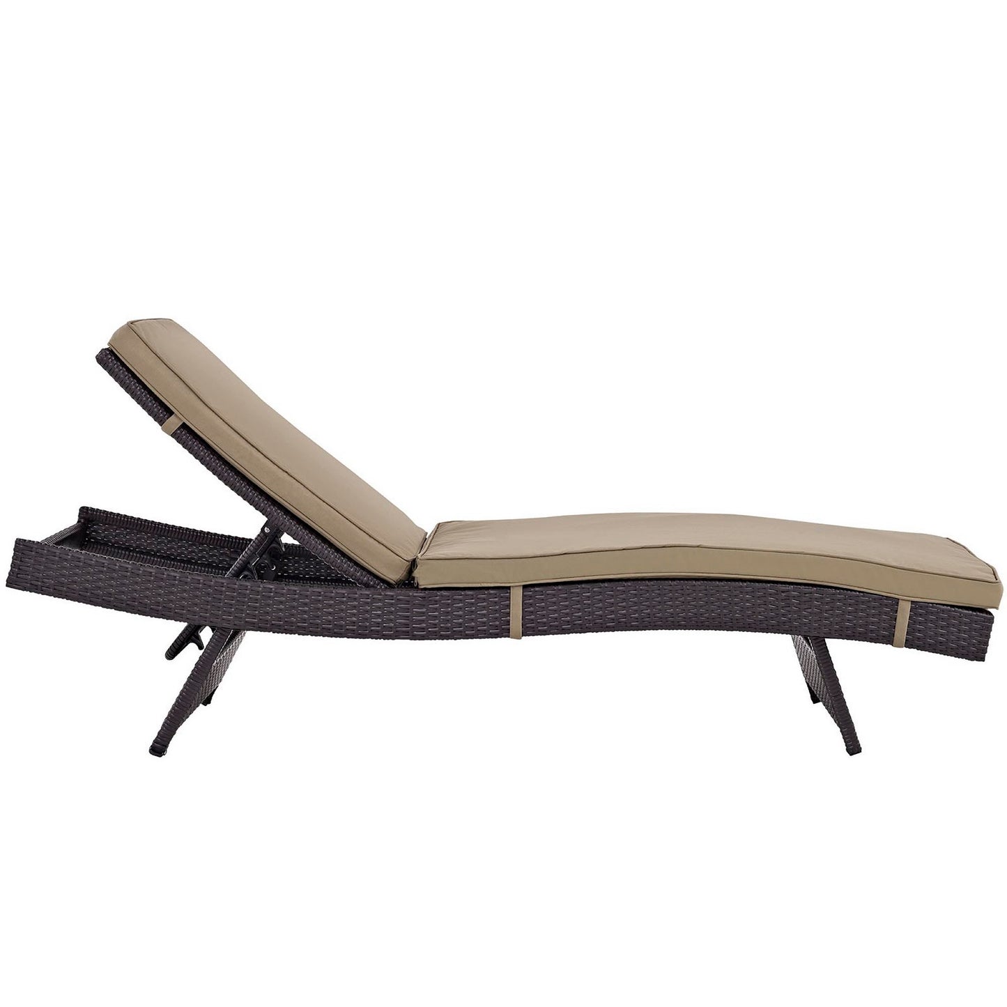 Modway Outlet Convene Outdoor Patio Chaise Set of 6 by Modway  Outdoor Furniture Furniture Espresso Mocha - EEI-2430-EXP-MOC-SET