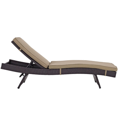 Modway Outlet Convene Outdoor Patio Chaise Set of 6 by Modway  Outdoor Furniture Furniture Espresso Mocha - EEI-2430-EXP-MOC-SET