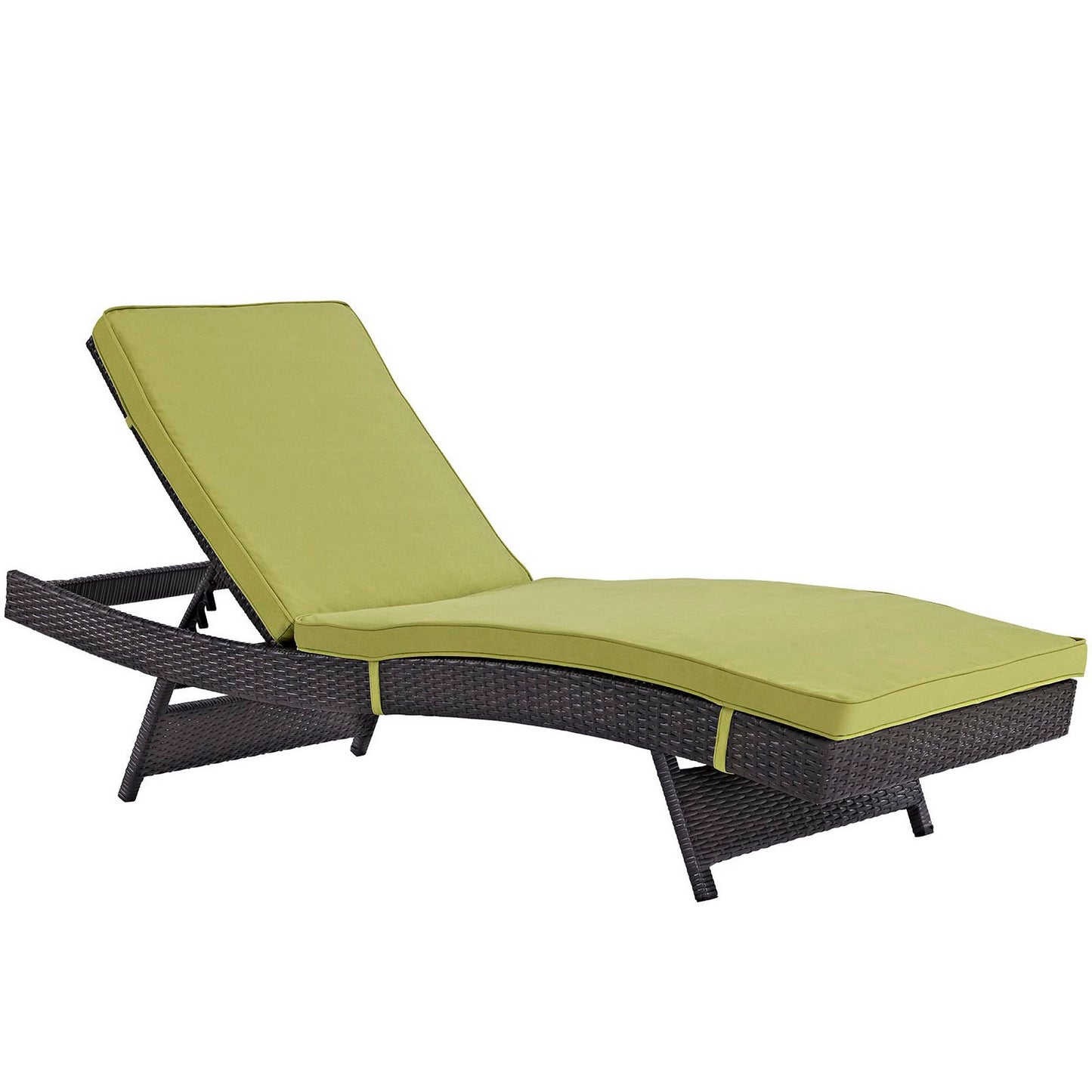 Modway Outlet Convene Outdoor Patio Chaise Set of 6 by Modway  Outdoor Furniture Furniture Espresso Peridot - EEI-2430-EXP-PER-SET
