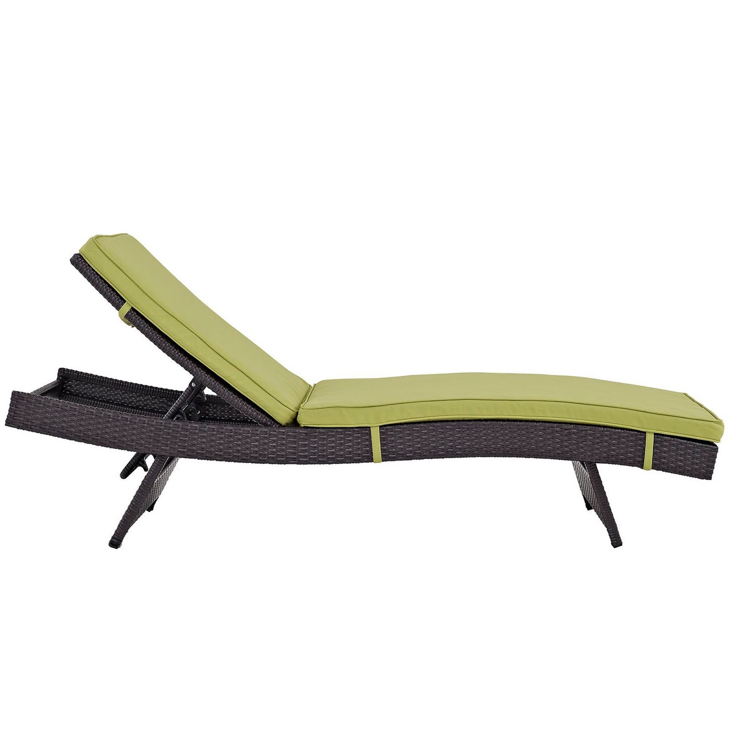 Modway Outlet Convene Outdoor Patio Chaise Set of 6 by Modway  Outdoor Furniture Furniture Espresso Peridot - EEI-2430-EXP-PER-SET