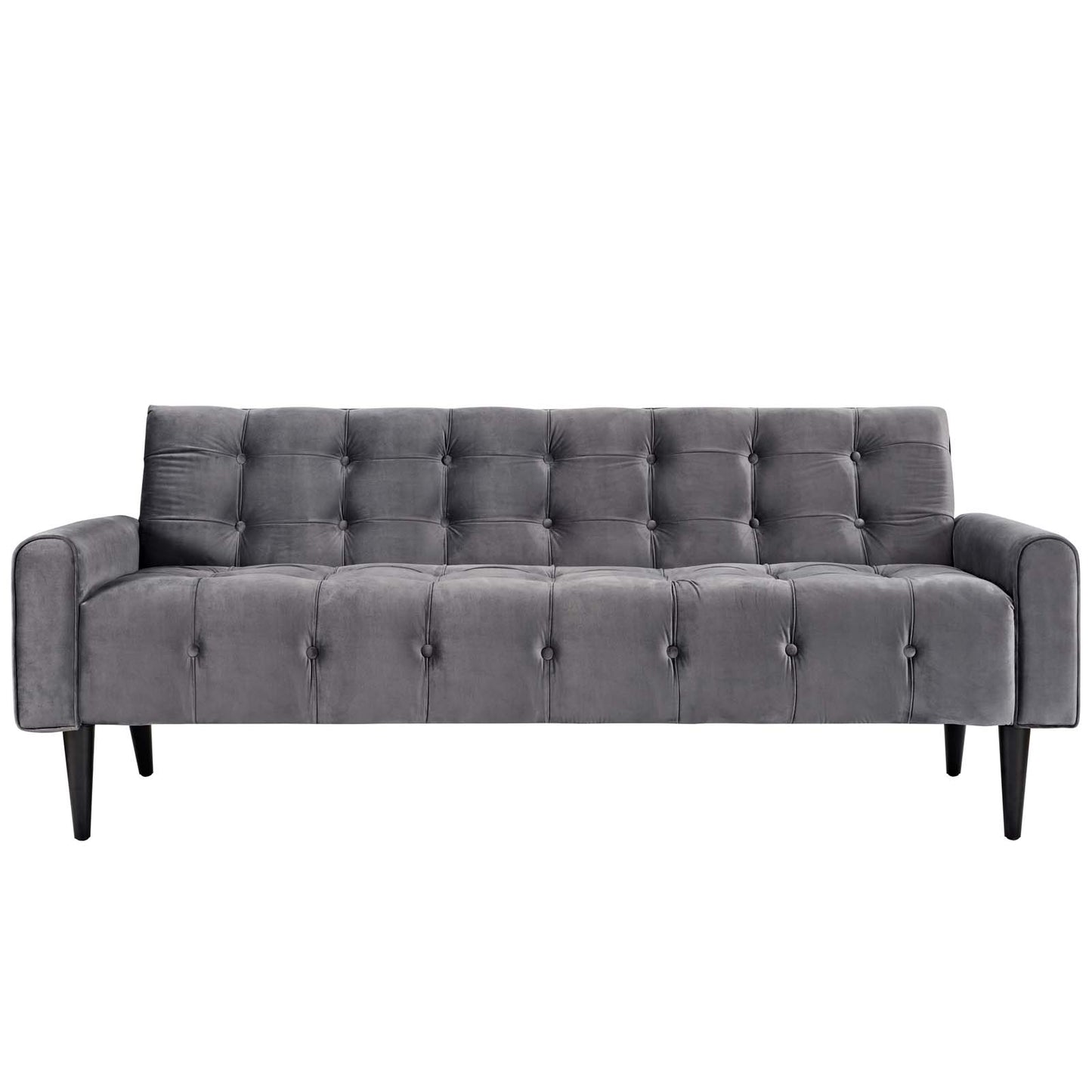 Modway Outlet Delve Performance Velvet Sofa by Modway  Living Room Furniture Gray - EEI-2456-GRY