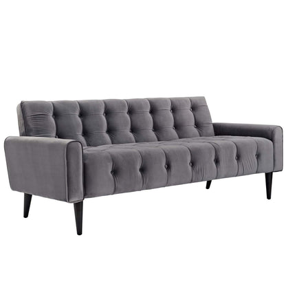 Modway Outlet Delve Performance Velvet Sofa by Modway  Living Room Furniture Gray - EEI-2456-GRY