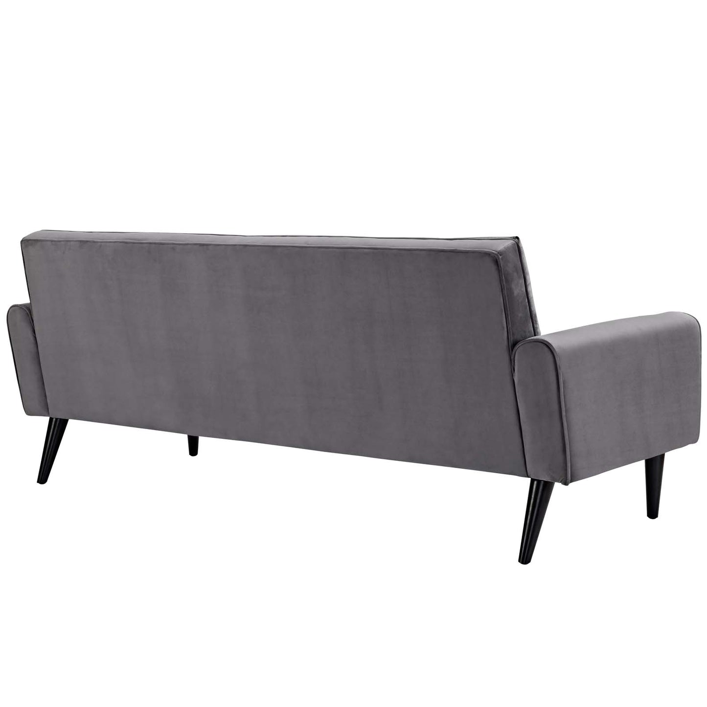 Modway Outlet Delve Performance Velvet Sofa by Modway  Living Room Furniture Gray - EEI-2456-GRY