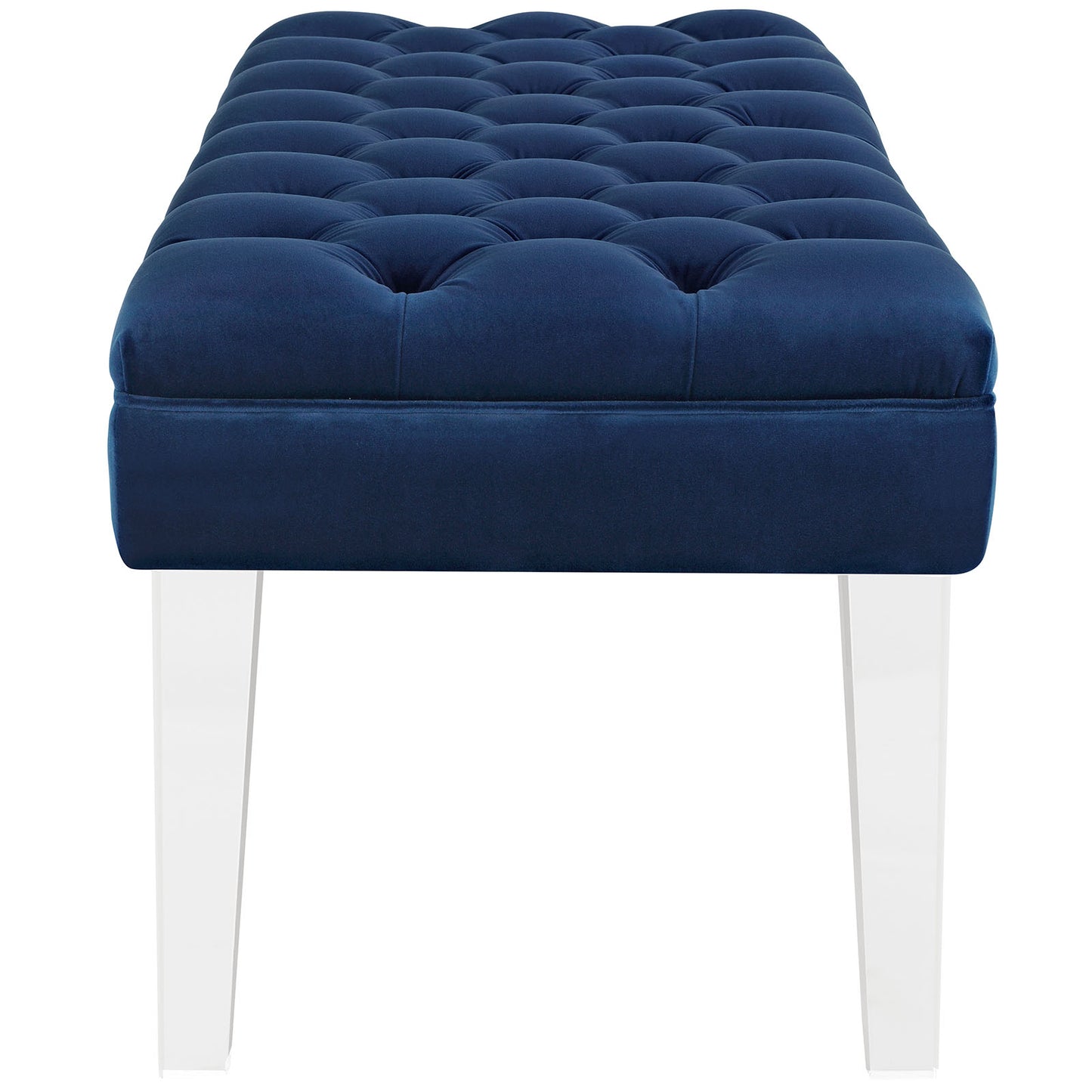 Modway Outlet Valet Performance Velvet Bench by Modway  Living Room Furniture Navy - EEI-2460-NAV