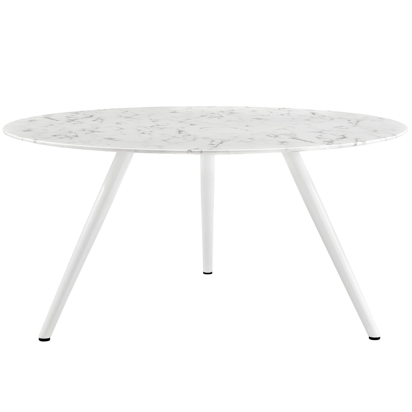 Modway Outlet Lippa 60" Round Faux Marble Dining Table with Tripod Base by Modway  Bar and Dining Furniture White - EEI-2527-WHI