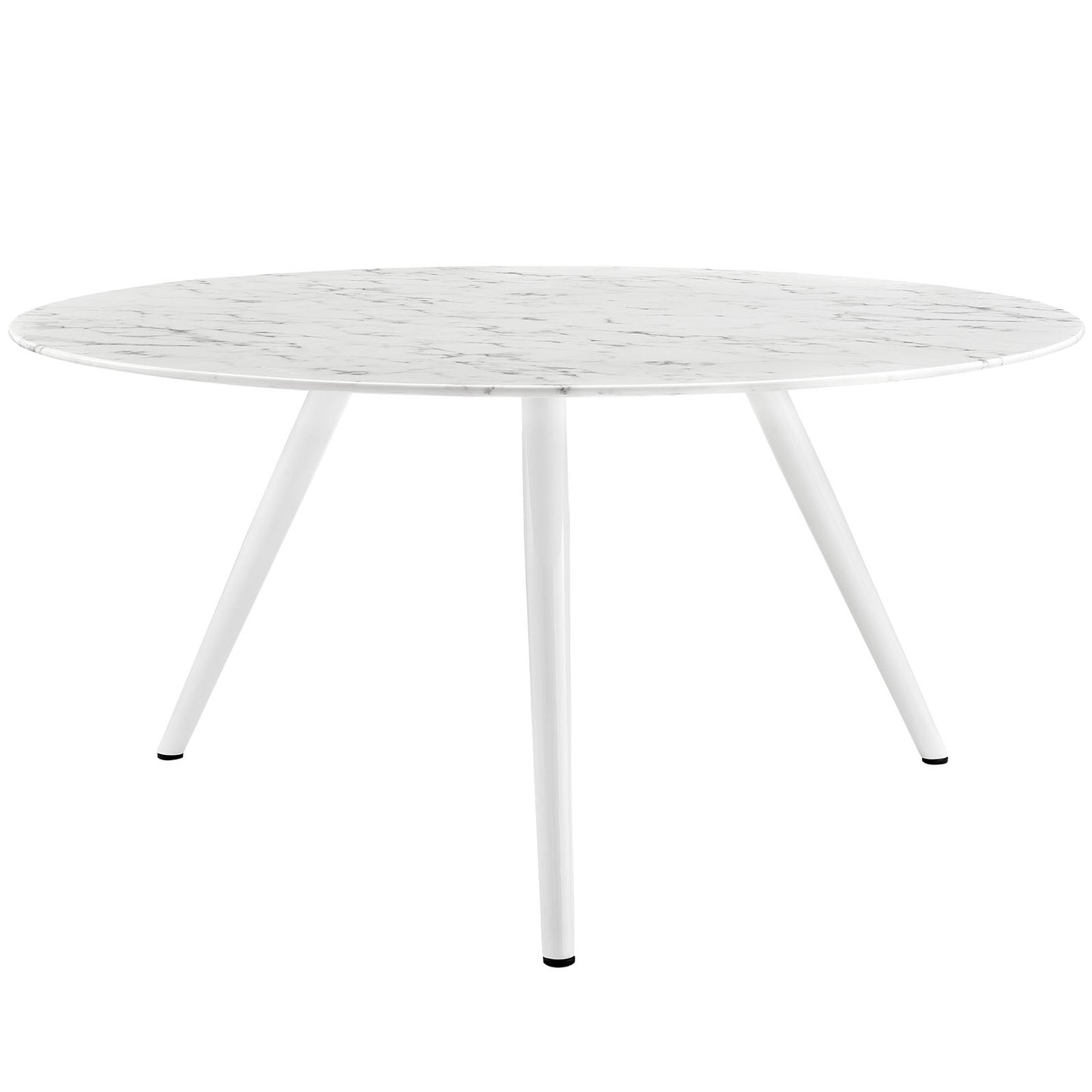 Modway Outlet Lippa 60" Round Faux Marble Dining Table with Tripod Base by Modway  Bar and Dining Furniture White - EEI-2527-WHI