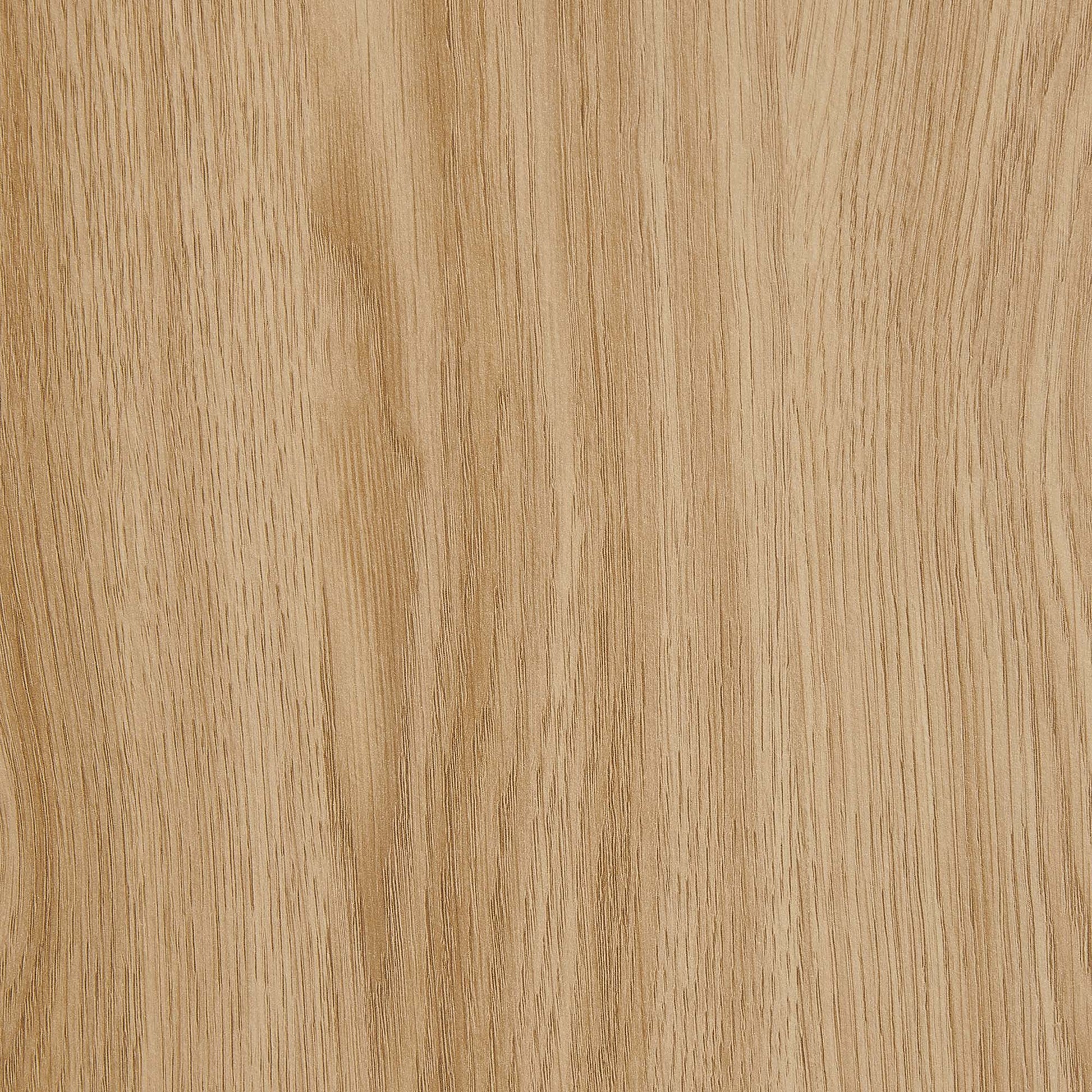 Light oak wood grain bookcase with 7 shelves and natural vertical grains.